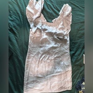 FLOREAT (Anthropologie) silver dress